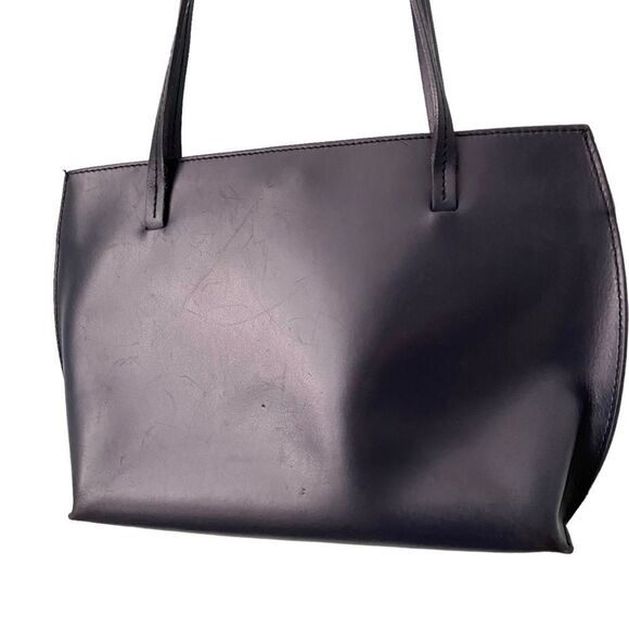 Vintage Furla Blue Soft Leather Shoulder Bag Made in Italy - Picture 4 of 11